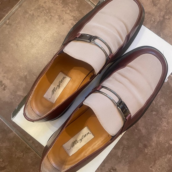 Men's Brown and Cream Loafers - Picture 2 of 7